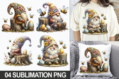 Easter Gnome Sublimation PNG Clipart for Crafts &amp; Apparel Product Image 1