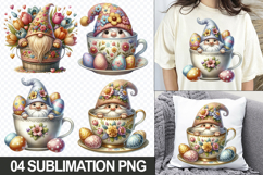 Cute Gnome Clipart PNG - Easter Sublimation Designs Product Image 1