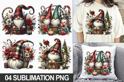Christmas Gnome Sublimation Clipart, 04 PNG Designs Product Image 1