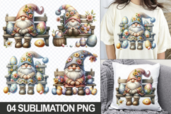 Easter Gnome Sublimation PNG Clipart for Crafts &amp; Apparel Product Image 1