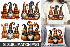 Halloween Gnome Sublimation Clipart, 04 PNG Designs Product Image 1