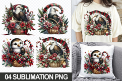 Christmas Eagle Sublimation Clipart, 04 PNG Designs Product Image 1