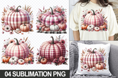 Halloween Pumpkin Sublimation Clipart, 04 PNG Files Product Image 1