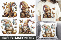 Easter Gnome Sublimation PNG Clipart for Crafts &amp; Apparel Product Image 1