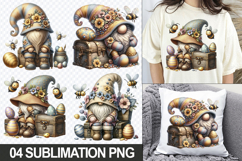 Cute Gnome Clipart PNG - Easter Sublimation Designs Product Image 1