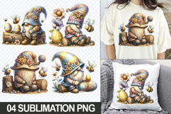 Cute Gnome Clipart PNG - Easter Sublimation Designs Product Image 1
