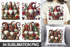 Christmas Gnome Sublimation Clipart, 04 PNG Designs Product Image 1