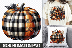 Halloween Pumpkin Sublimation Clipart, 04 PNG Files Product Image 1