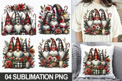 Christmas Gnome Sublimation Clipart, 04 PNG Designs Product Image 1