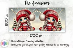 Christmas Coffee Mug Wrap, Christmas Baby Gnome, Cute Doll Product Image 2
