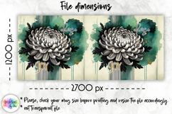 Floral Mug Wraps PNG Inspirational Quote Designs, Motivation Product Image 2