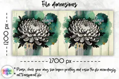 Floral Mug Wraps PNG Inspirational Quote Designs, Motivation Product Image 2