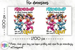 Sarcastic Coffee Mug Wrap, Friendship Funny Quote Print Product Image 2