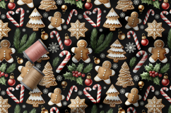 Christmas Seamless Patterns Bundle, Holiday Digital Paper Product Image 14