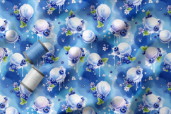 Blueberry Ice Cream Pattern, Blueberry Popsicle Patterns Product Image 2