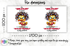 Sarcastic Duck Mug Wrap Sublimation, Funny Quotes PNG, Humor Product Image 2