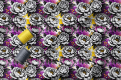 Artistic Ink Peonies Seamless Pattern Collection Product Image 3
