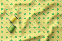 St Patrick Seamless Patterns, Shamrocks and Brushstroke Product Image 3