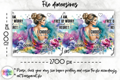 Positive Affirmations Mug Wraps PNG, Inspirational Women Mug Product Image 4