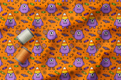 Cute Halloween Monsters Pattern, Candy Corn Collection Product Image 4