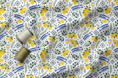 Italian Kitchen Folk Art Seamless Pattern, Mediterranean PNG Product Image 4