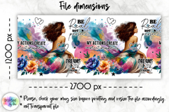 Positive Affirmations Mug Wraps PNG, Inspirational Women Mug Product Image 3