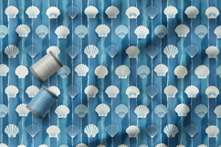 Coastal Seamless Patterns, Ocean Digital Paper, Beach Print Product Image 4