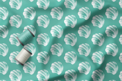 Modern Coastal Shell Seamless Patterns, Nautical Pattern Product Image 4