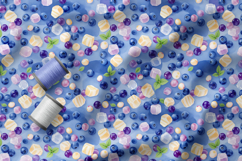 Blueberry Ice Cream Pattern, Blueberry Popsicle Patterns Product Image 5