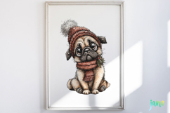 Whimsical Christmas Dogs Clipart Product Image 2