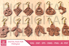 Boho Tribal Earring SVG Bundle Product Image 5