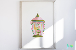 Red &amp; Blush Florals Watercolor Clipart Product Image 2