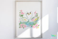 Red &amp; Blush Florals Watercolor Clipart Product Image 2