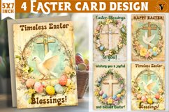 Retro Easter card Bundle | Cute Animals | Retro Easter Product Image 13