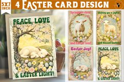 Retro Easter card Bundle | Cute Animals | Retro Easter Product Image 16
