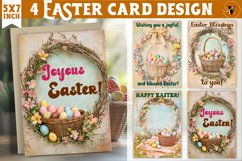 Retro Easter card Bundle | Cute Animals | Retro Easter Product Image 5