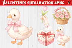 Romantic Valentine's sublimation | Pink Valentines png Product Image 1