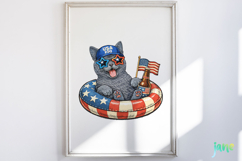 Patriotic Cat Collection PNG Product Image 2