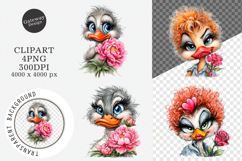 Sarcastic Chickens And Ducks Clipart Product Image 1