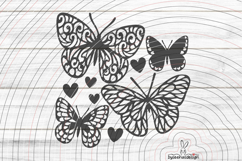 4 Butterfly SVG DXF Cutting File Product Image 1
