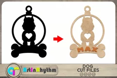 Schnauzer SVG / Keychain SVG / Dog silhouette cut files Product Image 1