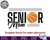 Basketball Svg | Basketball Mom Svg | Senior Mom Svg Shirt Product Image 2