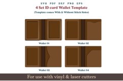 Digital Template for Leather Card Wallet: Unisex SVG and PDF Patterns for Small Card Wallet, Ideal for DIY Projects and Laser Cutting.