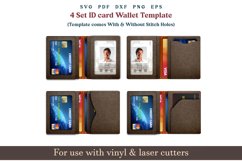 Leather Card Wallet Digital Template, Wallet Patterns, Small Card Wallet SVG, Unisex Card Wallet PDF pattern, DIY Projects, Laser cut files