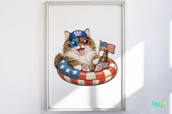 Patriotic Cat Collection PNG Product Image 3