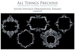 25 CLIPART SILVER FRAMES for Scrapbooking, Ornamental Product Image 3