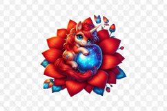 Sleeping Baby Unicorn Clipart Product Image 3