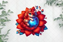 Sleeping Baby Unicorn Clipart Product Image 1