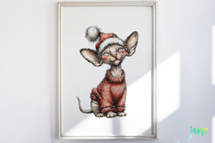 Whimsical Christmas Cats Clipart Product Image 2