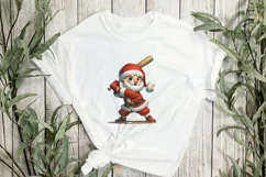 Sports Santa Claus Sublimation Clipart Product Image 2